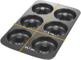 Birkmann, Easy Baking, Donutblech, Backform Für 6 Donuts, Mit Hochwertiger Antihaftbeschichtung, Ø 9 Cm, Mit Rezept, 881631 Formar och brickor för bakning Naty Shop