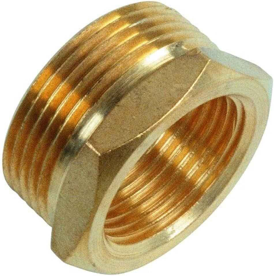 MEISTER Mässingsgänga, enkel invändig gänga "x utvändig gänga 1 1/4" - korrosionsbeständig och hållbar - precisionsbearbetning / Rörkoppling / Fitting / FLOR92825