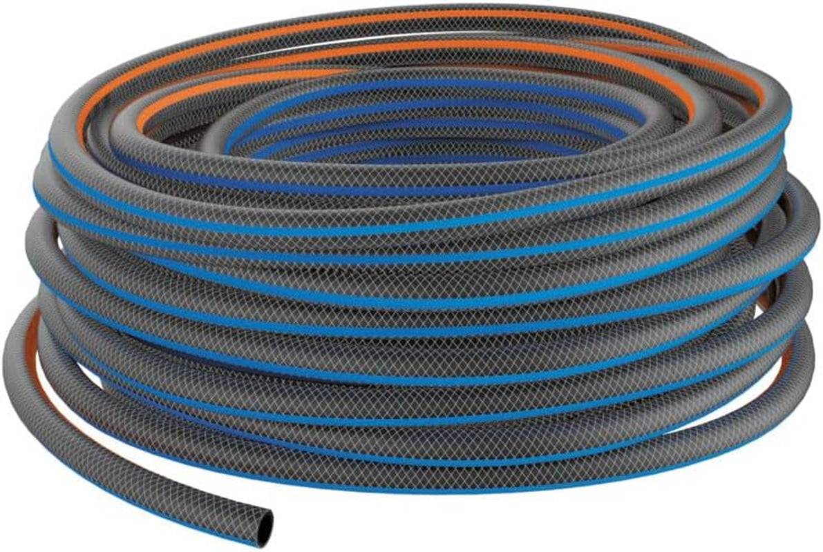 Fiskars L vattenslang, UV-skydd, trycktestad, vridstyvhetsnivå 4 (av 5), 30 m, Ø 1,3 cm (1/2"), 4,2 kg, svart/orange/blå, 1027105