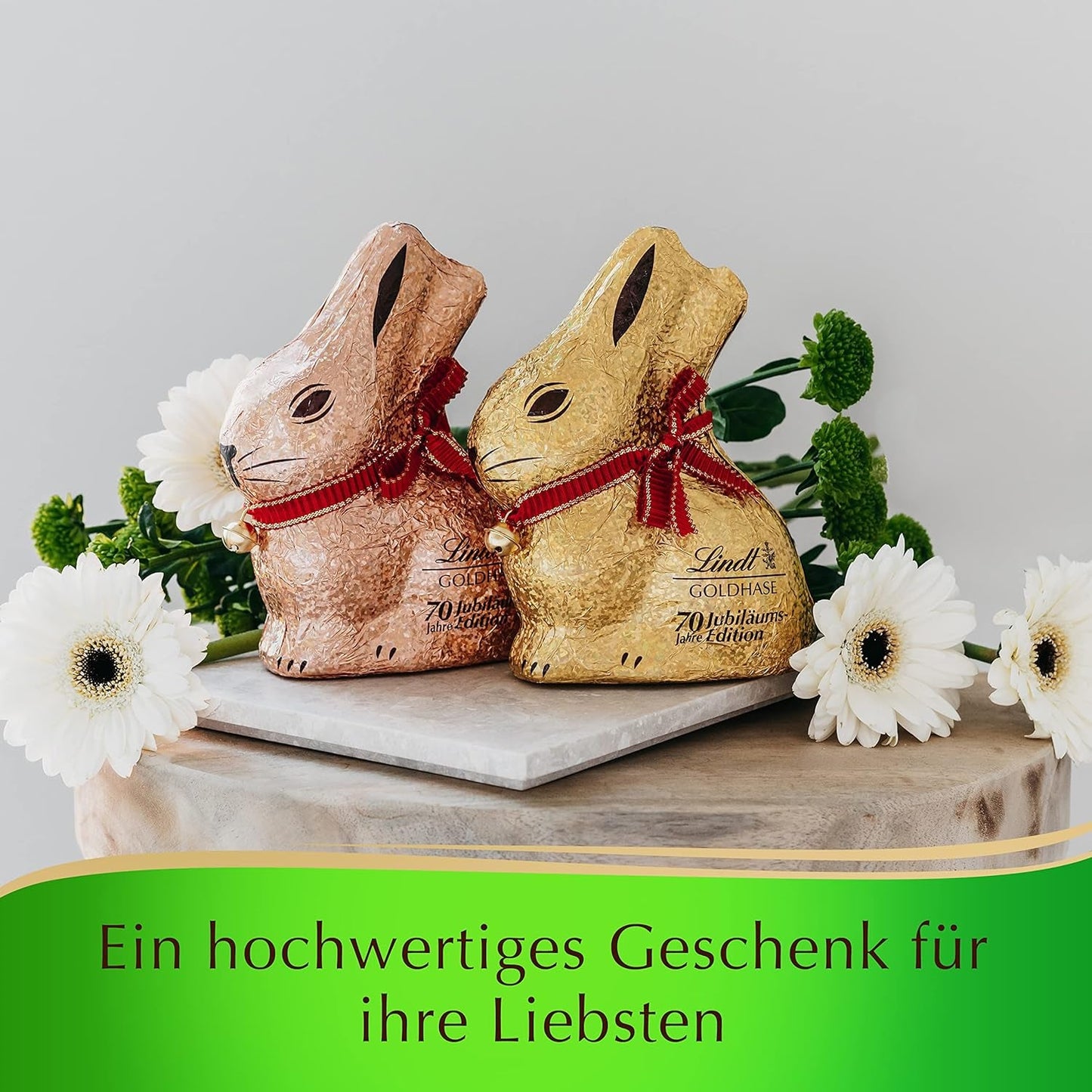 GULDEN KANIN med choklad | 100 g DEN GYLDEN KANINEN | Premium vit choklad och GOLDEN BUNNY Glamour Gold Edition Choklad | 100 g DEN GYLDEN KANINEN