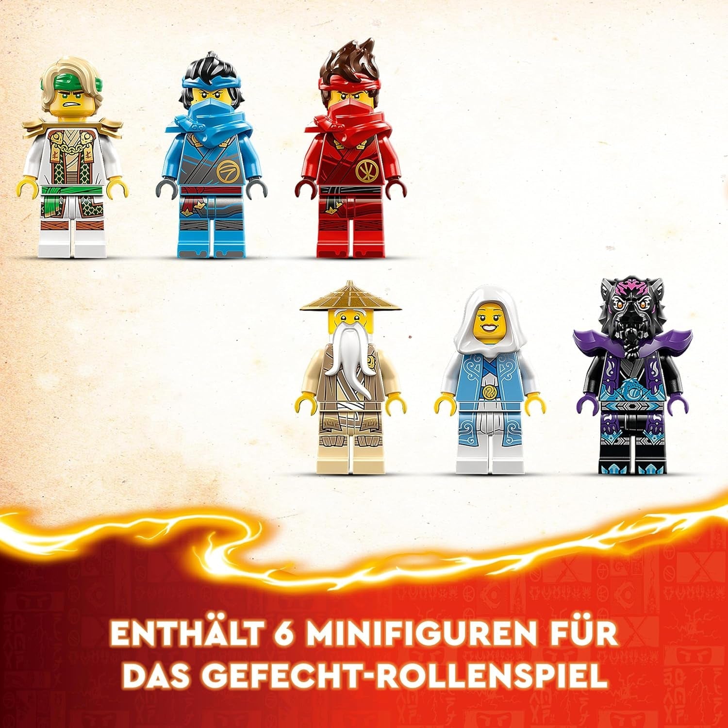 LEGO NINJAGO Dragon Stone Temple Drakleksak med 6 Ninjafigurer, stort set att bygga, leka och visa upp, födelsedagspresent för pojkar och flickor 13+ 71819 Byggset Besuche den LEGO-Store