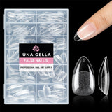 Ballerina Gel Nail Tips 216st 12 Storlekar Soft Gel Nail Tips Heltäckande Nail Extension Set Semi Matt DIY Home Art