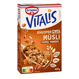 Dr. Oetker Vitalis KnusperPlus Double Chocolate: Krispig müsli med mjölk och mörk choklad, förpackning om 7 (7 x 450g)