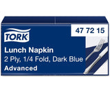 Tork 477840 Lime Lunchservetter / 2-lagers servetter för små måltider eller mellanmål / Avancerad kvalitet / 10 X 200 (2000) pappersservetter / 32,6 X 33 Cm (L X B) / 1/4 vikning