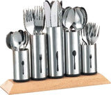 Bestickhållare i rostfritt stål, 1 pack, Silver Naty Shop Kitchen