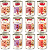 animonda Carny Adult Savory Variety (12 x 400 g), våtfoder för vuxna katter, våtfoder med 100 % färska köttingredienser, spannmålsfri och sockerfri