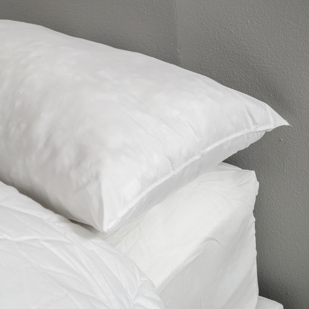 Bleu Calin platt svamp gjord av memory foam och polyesterfiber, vit 160 X 40 cm Naty Shop standardkuddar
