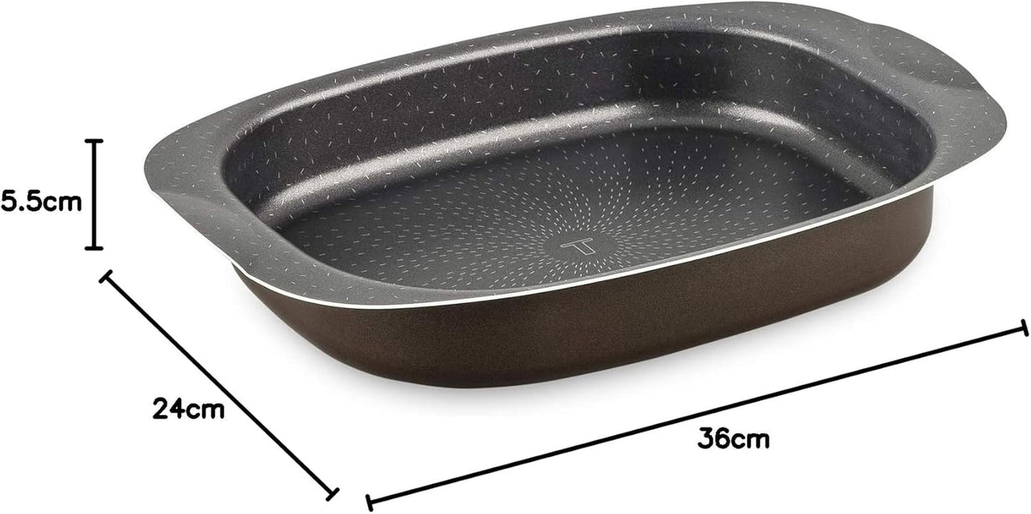 Tefal J1601502 Success Auflaufform Aluminium Schwarz 36 X 24 X 5,5 Cm Formar och plåtar för bakning Naty Shop