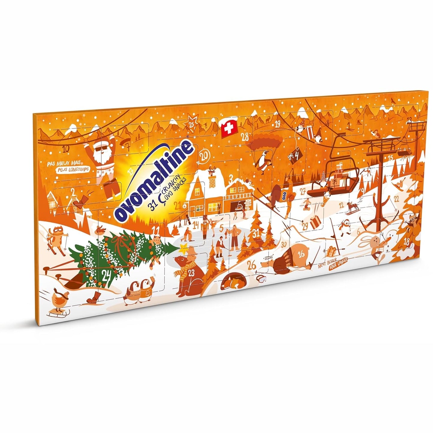 Ovomaltine OVO BREAK Wafer and Chocolate Bar - ett krispigt mellanmål med den omisskännliga smaken av vår populära Creme Crocante, naturligt utan palmolja (4 x 39g)