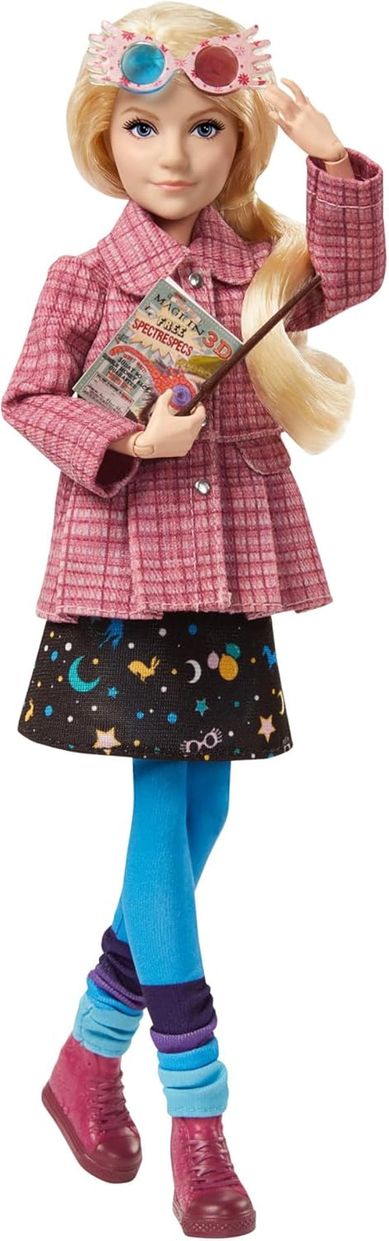 HARRY POTTER Gryffindor adventskalender - 24 berättelser, magiska överraskningar, Hogwarts gemensamma rum, verklighetstrogna ansikte, för fans 6+, HND80 Naty Shop Luna Lovegood Dolls