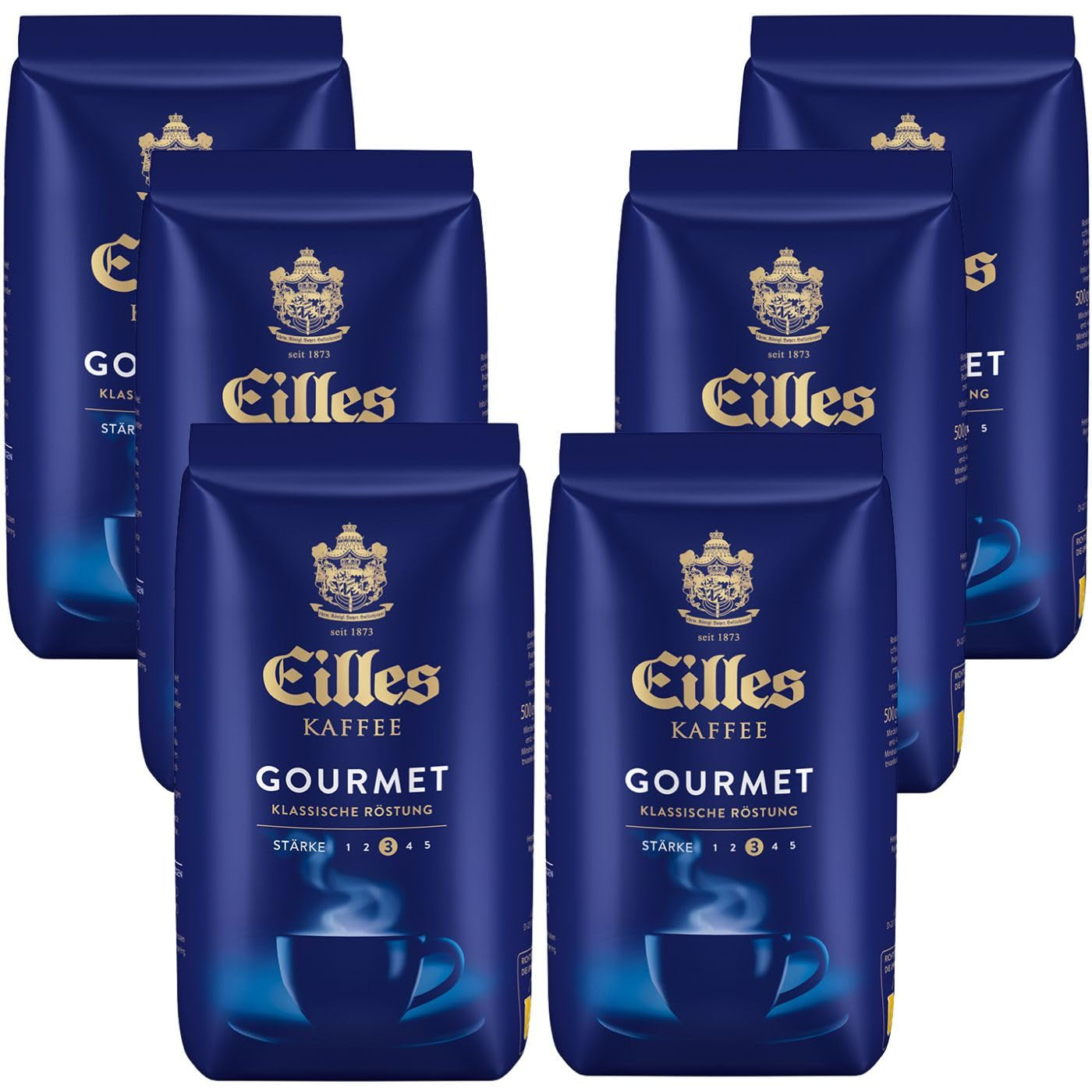 Eilles Gourmet Café Hela bönor 500g Förpackning om 6
