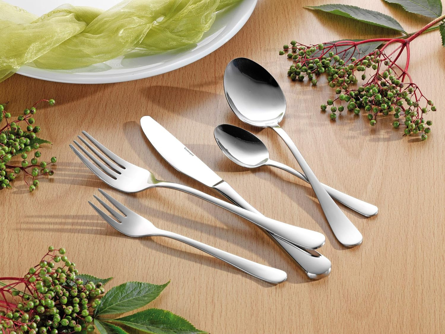 Bestickset Sylvia Tillverkad av rostfritt stål 18/0 Polerad 30 stycken Kitchen Naty Shop