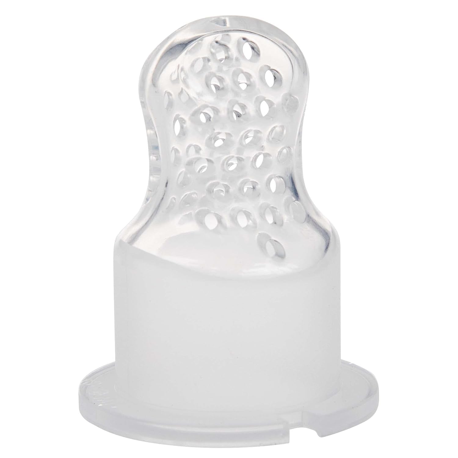 Nuby Silicone Fruit Feeder Nibbler - Fruktmatare för bebisar 6 månader och småbarn - Brickring för frukt, grönsaker och puréer - BPA-fri - Rosa - 6+ månader