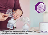 Dubbel elektrisk bröstpump Philips Avent SCF334/02 Tillbehör Mat och amning Bebe Naty Shop