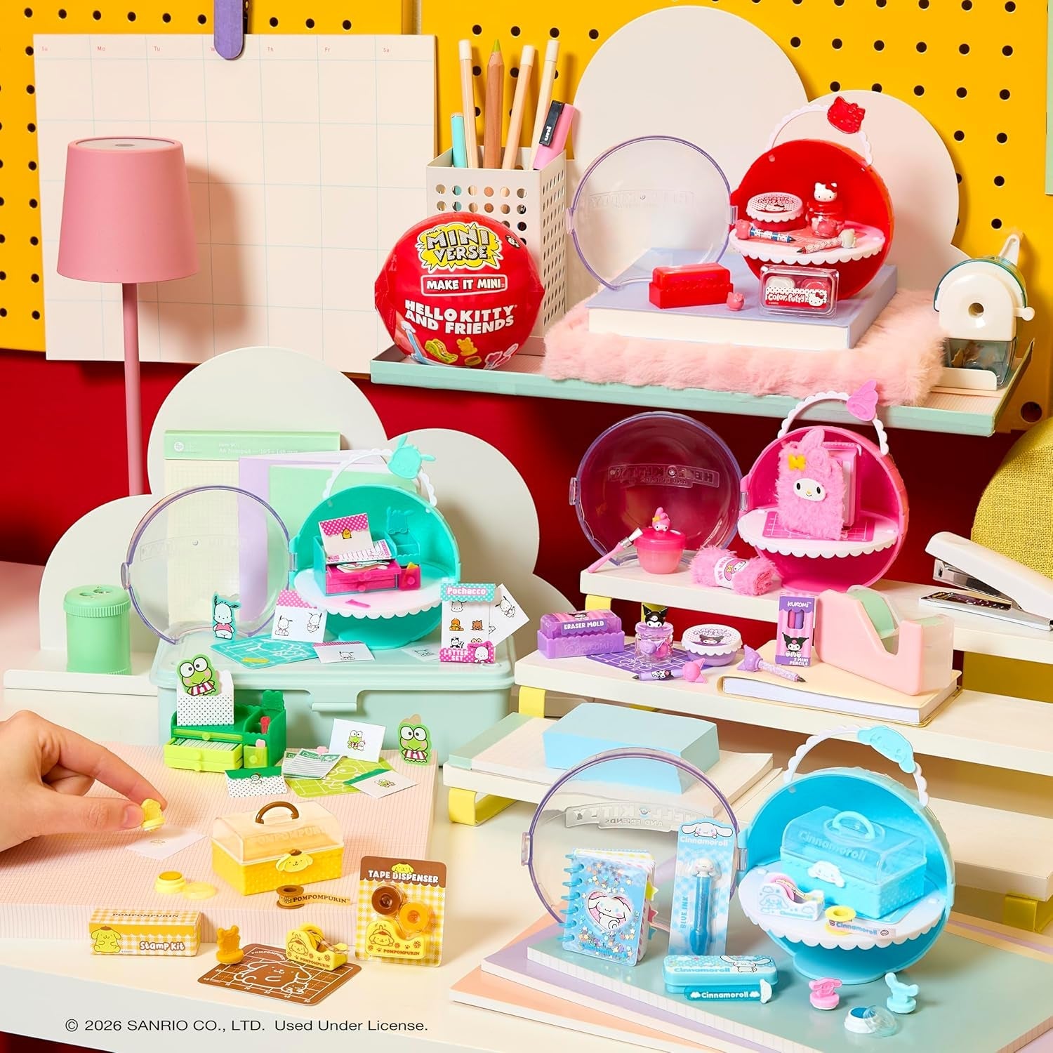 Miniverse MGA Make It Mini Hello Kitty and Friends Series 3 - Mini Collectibles, Sanrio, Retro Replicas Stationery, Crafts, DIY, för samlare och barn från 8 år och uppåt