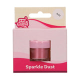 Funcakes Sparkle Dust Ruby: Livsmedelsklassat mousserande pulver för tårtdekorering, Halal-certifierat