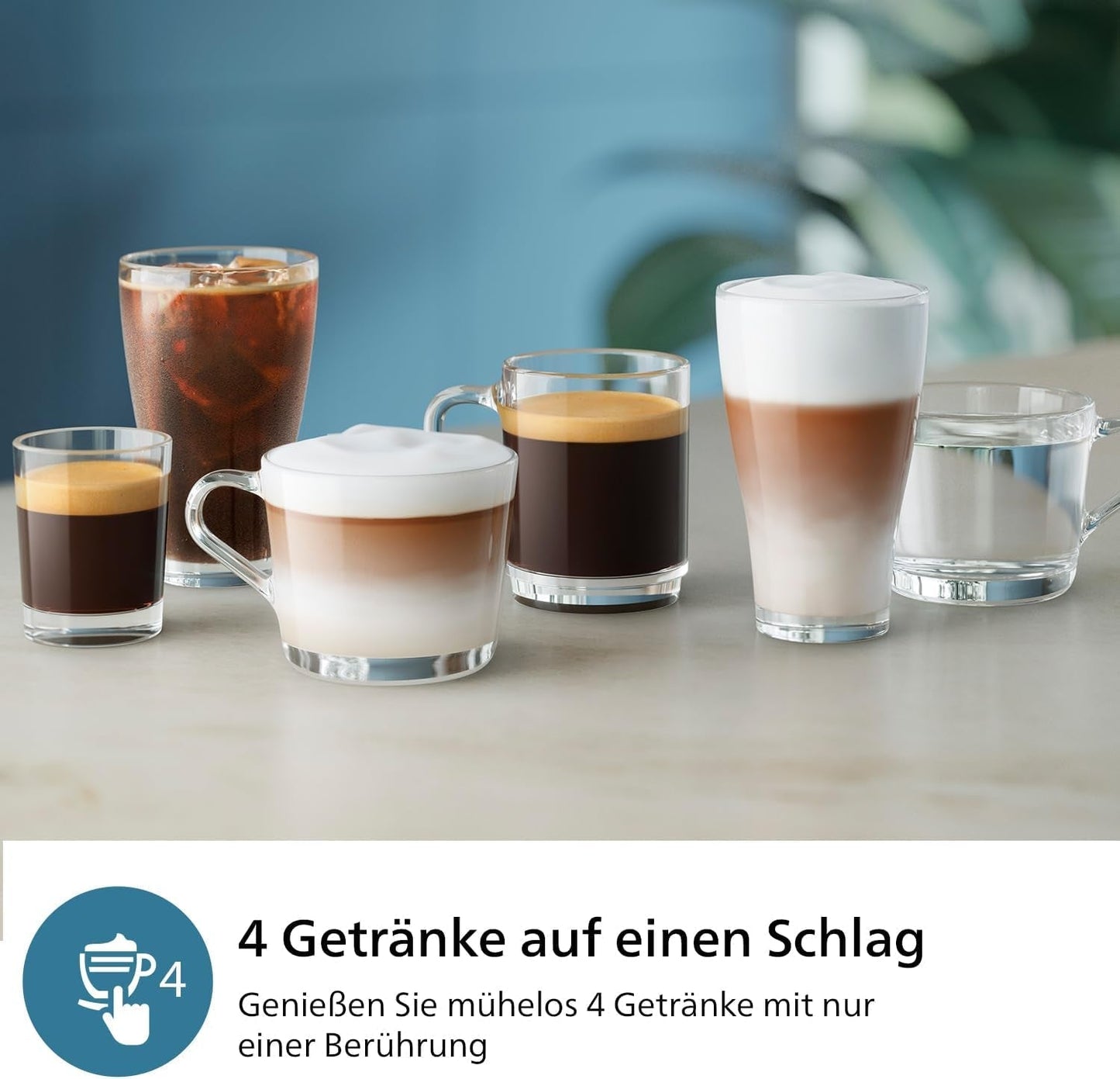 PHILIPS automatisk espressomaskin 2300-serien - 4 drycker, modern färgpekskärm, LatteGo mjölkberedningssystem, SilentBrew, 100% keramisk kvarn, AquaClean-filter. Mattsvart (EP2330/10)