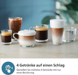 PHILIPS automatisk espressomaskin 2300-serien - 4 drycker, modern färgpekskärm, LatteGo mjölkberedningssystem, SilentBrew, 100% keramisk kvarn, AquaClean-filter. Mattsvart (EP2330/10)