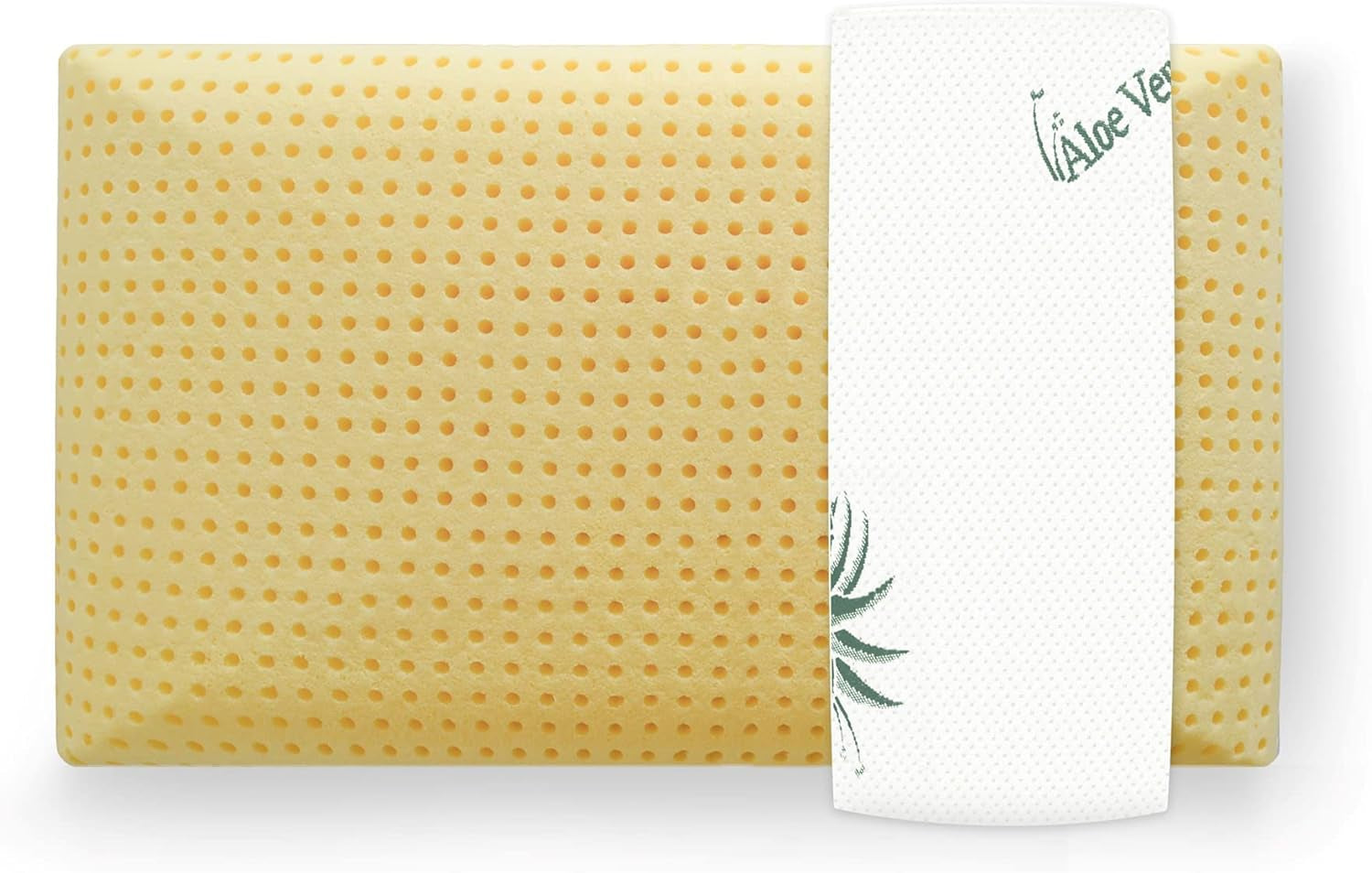 Mister Sandman Ergonomisk kudde 40X80, Nackkudde med Aloe Vera örngott, Visco-kudde Perfekt för magslipare, ryggsliprar och sidosliprar, Memory Foam Kudde Cervikal Ortopediska Kuddar Naty Shop