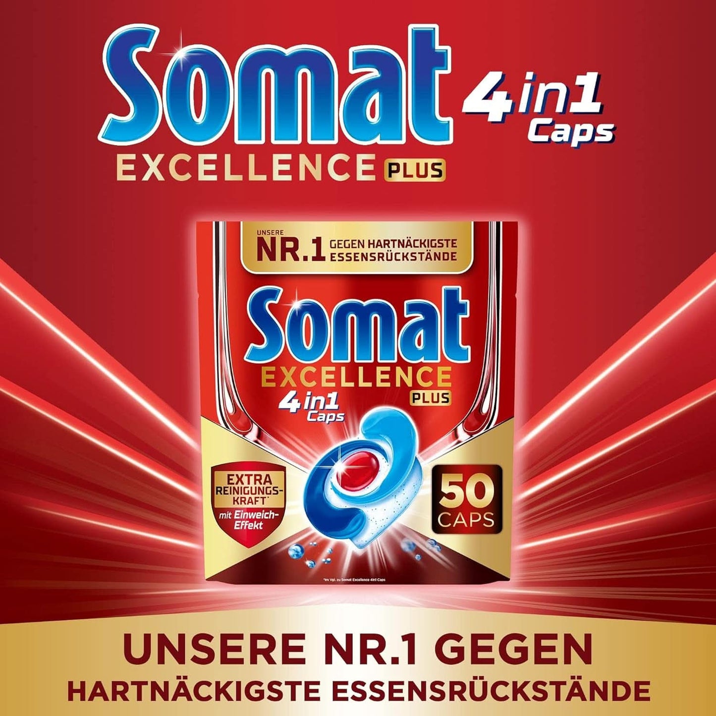 Somat Excellence plus 4In1 Caps (50 Caps), Naty Shop diskmaskinstabletter