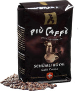 Café Crème Kaffeebohnen, würzig, kräftig, intensiv och gehaltvoll, Arabica och Robusta, Schweizer Trommelröstung, ganze Bohnen für Volllautomaten Schümli Royal 1 kg