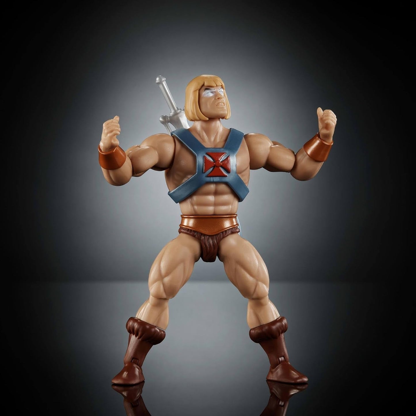 Masters of the Universe Origins Action Figure Faker från den tecknade kollektionen, cirka 14 cm lång, He-Man duplikat från 1980-talets TV-serie, detaljerad design och 16 rörelsepunkter, JBM82 Actionfigurer Naty Shop