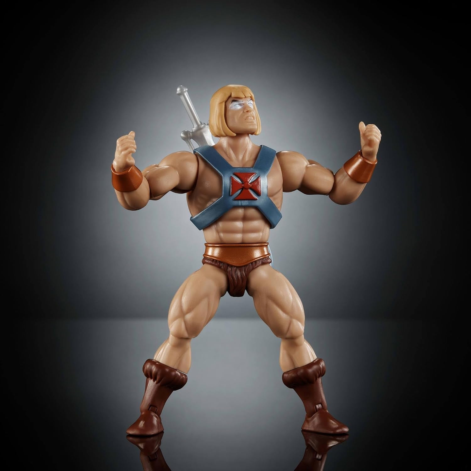 Masters of the Universe Origins Action Figure Faker från den tecknade kollektionen, cirka 14 cm lång, He-Man duplikat från 1980-talets TV-serie, detaljerad design och 16 rörelsepunkter, JBM82 Actionfigurer Naty Shop