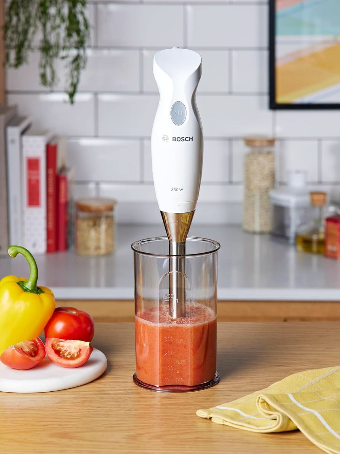 Haushaltsgeräte MSM6B500 Stativblandare, 350 W, Silber/Weiß Kitchen Naty Shop