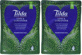 TILDA ångat basmatiris med lime och koriander för mikrovågsugn, 250 g