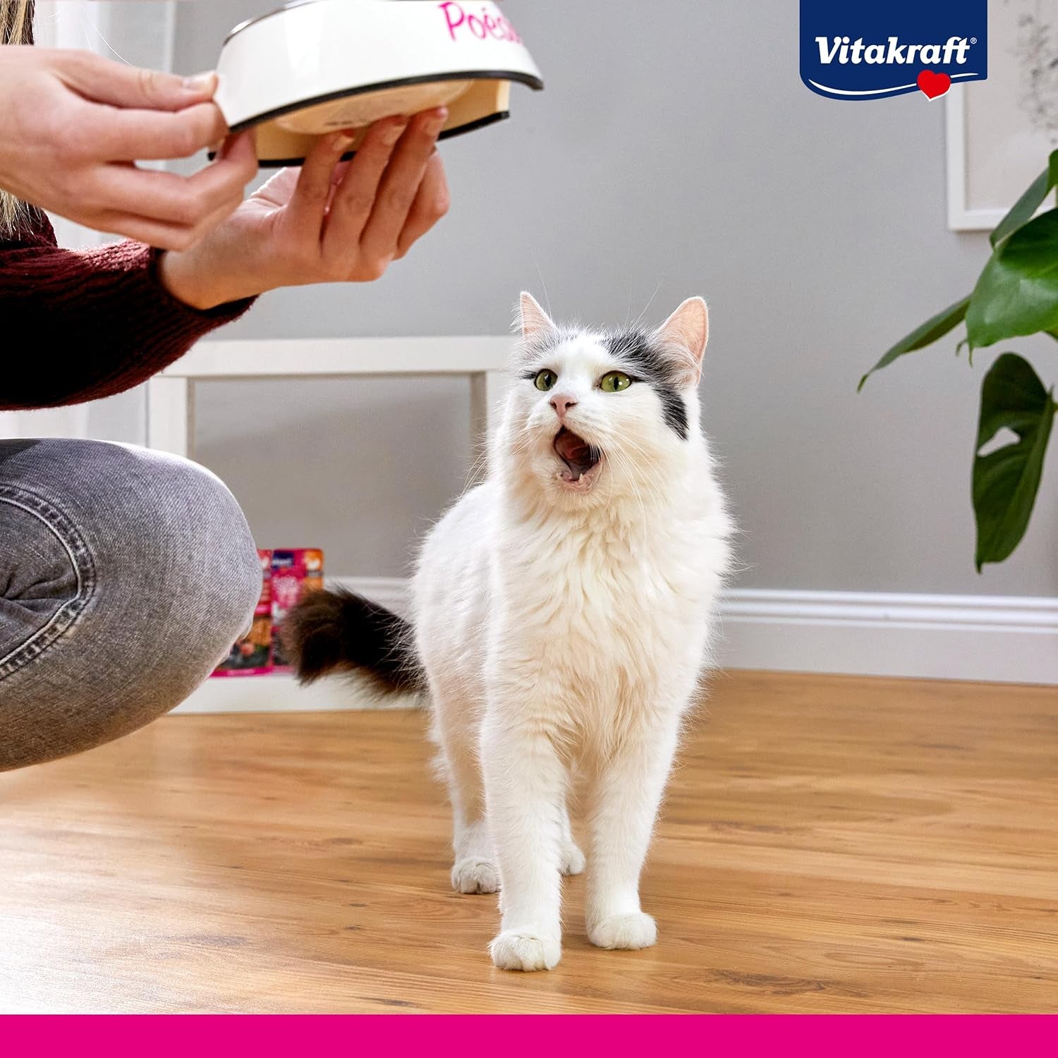 Vitakraft Poésie Création, Tender Selection, Våt kattmat, Våt kattmat i sås, med kyckling, med kalkon, med nötkött, utan tillsatt socker och flingor (1 förpackning om 6 x 85g)
