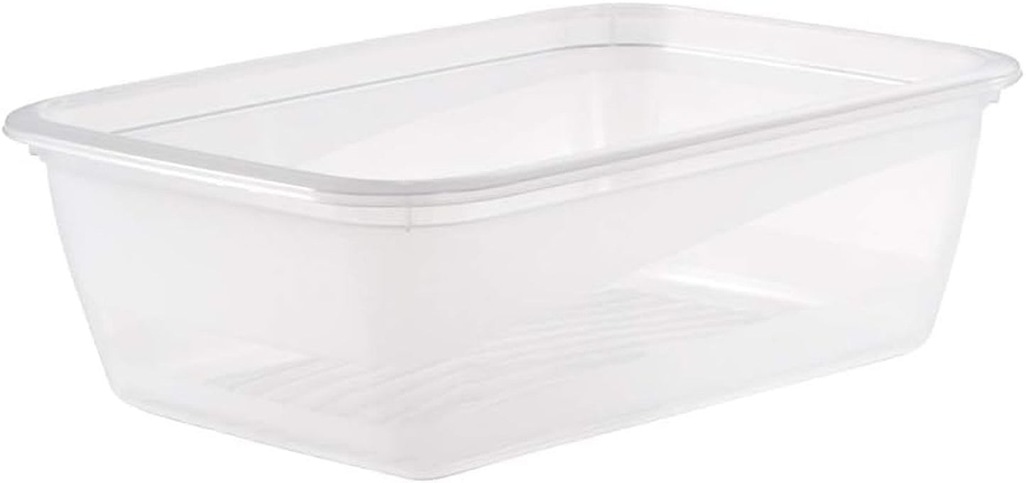 Kekeeper-set med 3 matförvaringsburkar, 3 x 1,25 l, 20,5 x 15,5 x 6,5 cm, Fredo Fresh, transparent blå Matförvaringslådor Naty Shop