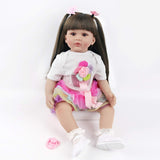 ZIYIUI 24 tums Reborn Baby Dolls, naturtrogna mjuka kroppsdockor, 60 cm handgjorda Reborn Baby Dolls, julklappar
