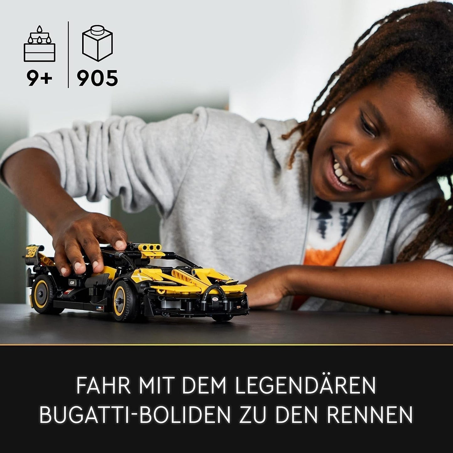 LEGO Technic Bugatti racerbil, bilmodellsats, sportbilsleksak, ikonisk samlarbilset, byggleksak från 9 år 42151 Byggset Besuche den LEGO-Store