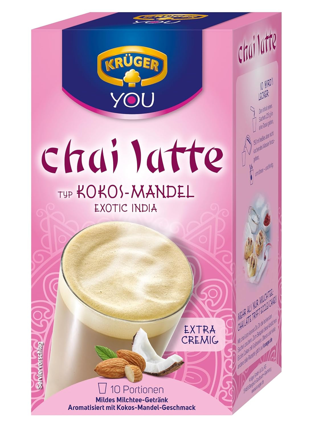 KRÜGER Chai Latte Exotic India typ kokos-mandel (1 x 0,25 kg)