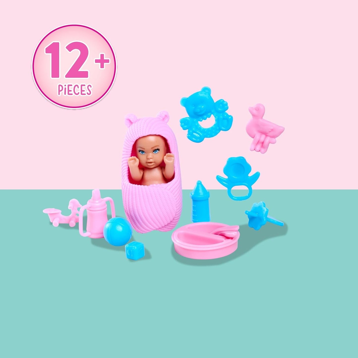 Simba Steffi Love Welcome Baby 29cm Gravid Steffi 12-pack Rollspel Tillbehör Modedocka med 4cm Baby Doll Toy för åldrarna 3+