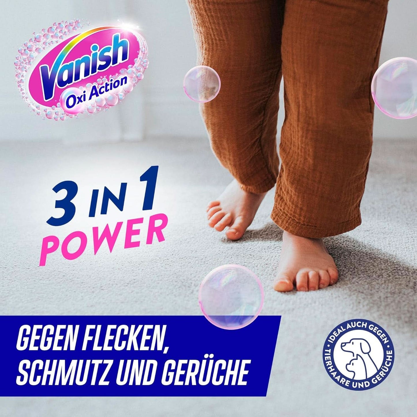 Vanish Oxi Action Multi - Textilfläckborttagningsspray - 660 ml - Textiltvättmedel för mattor och klädsel - mot smuts och urinlukt Naty Shop