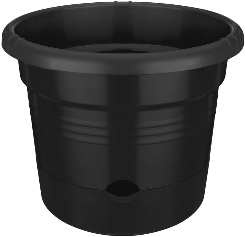 elho Green Basics Tomatkrukor 33 - Blomkrukor för utomhusodling och skörd - Ø 33,5 x H 26,0 cm - Svart/Vivid svart