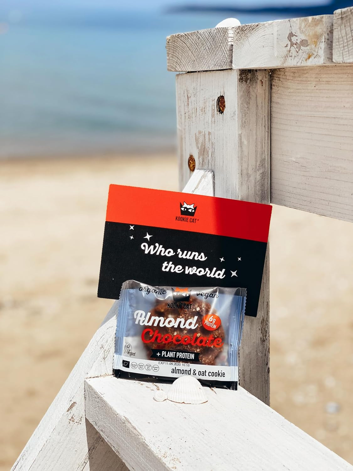 Mandel och choklad - individuellt förpackade veganska kakor, glutenfria, sojafria, ekologiska, mandel och havre - 12 x 50 g multipack (förpackning med 2)