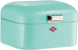 Wesco Mini Grandy brödbehållare i rosa, pulverlackerad stålplåt, ventilationshål och robusta handtag Matförvaringslådor Naty Shop Mint
