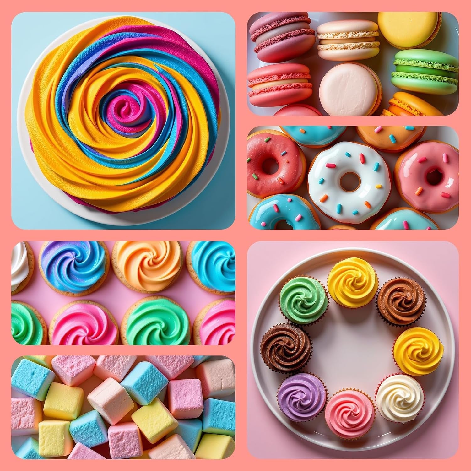 Röd matfärg 120 ml, högkoncentrerad och sockerfri flytande matfärg för bakning, kakor, makroner, glasyr, fondant, kakor, munkar