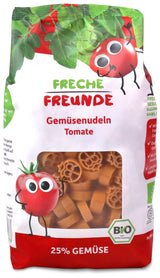 Freche Freunde Ekologiska grönsaksnudlar 'morot' 25 % grönsaksinnehåll Vegansk 6-pack (6 x 300 g)