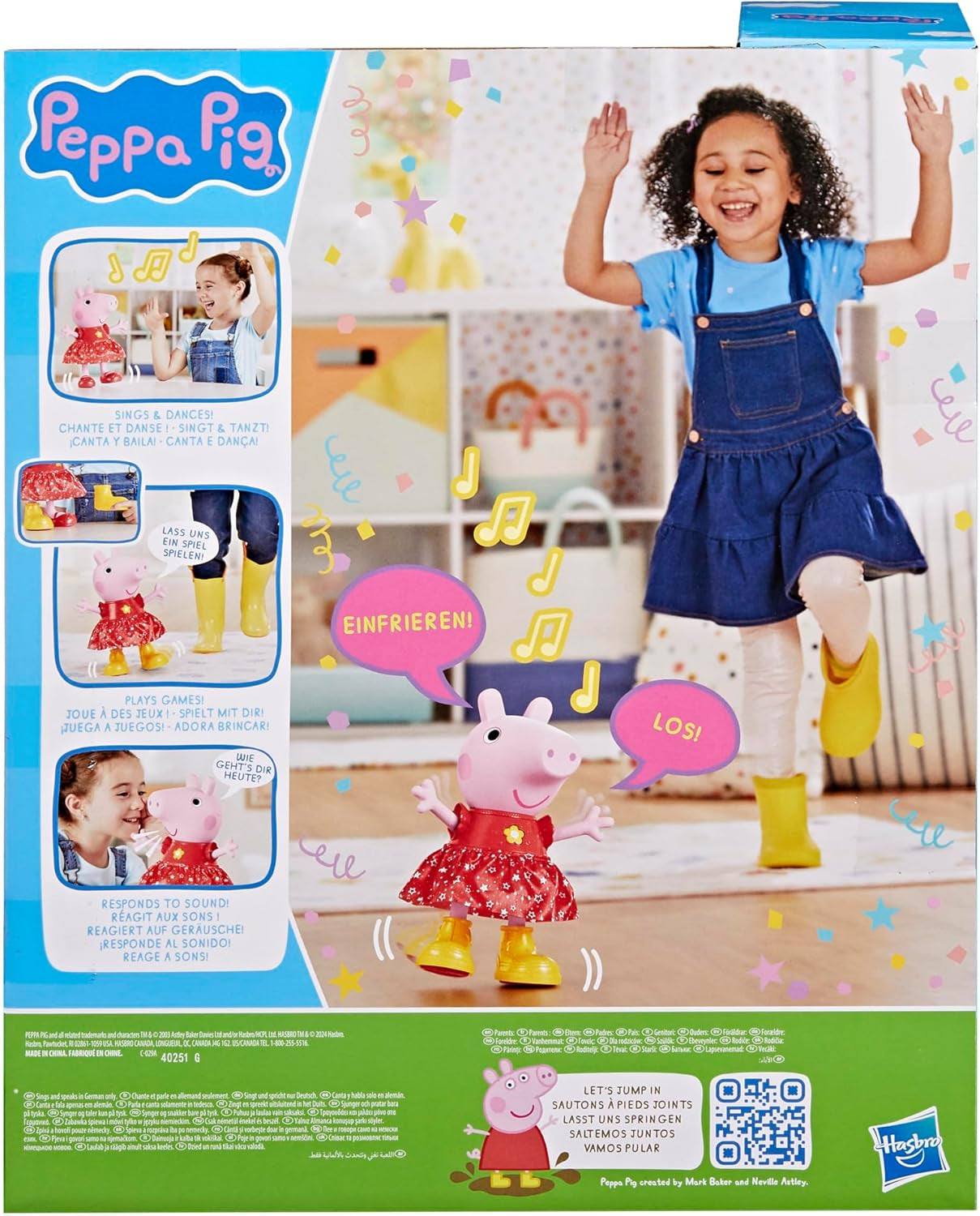 Peppa Pig Peppa'S Mud Puddle Party Doll - tysk version, rosa eller rosa Naty Shop Dolls