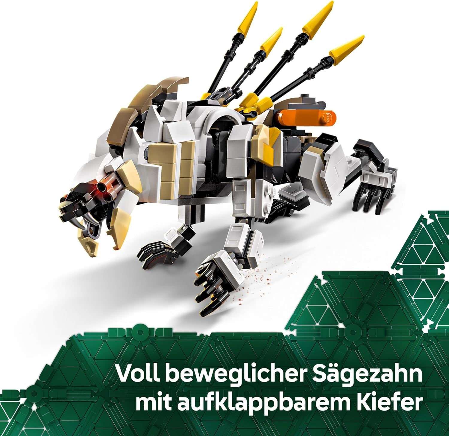 LEGO Horizon Adventures Aloy och Varl vs. Armored Walker and Sawtooth, monsterbilleksak och minifigurer, samlingsset för videospelsfans, pojkar och flickor över 9 år 77037 Byggset Besuche den LEGO-Store