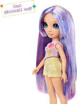 Rainbow High My Fashion Style Doll - Lila - 28cm Lila modedocka med snygg outfit och snygg väska, för lek, posering, insamling, för barn 4-12 år