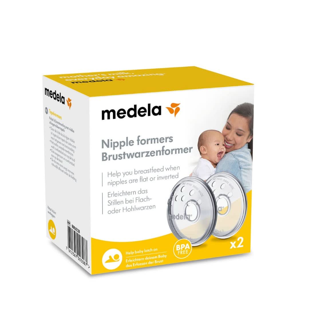 Medela bröstvårtsformare - BPA-fri - En storlek passar alla Mat och amningstillbehör Bebe Naty Shop