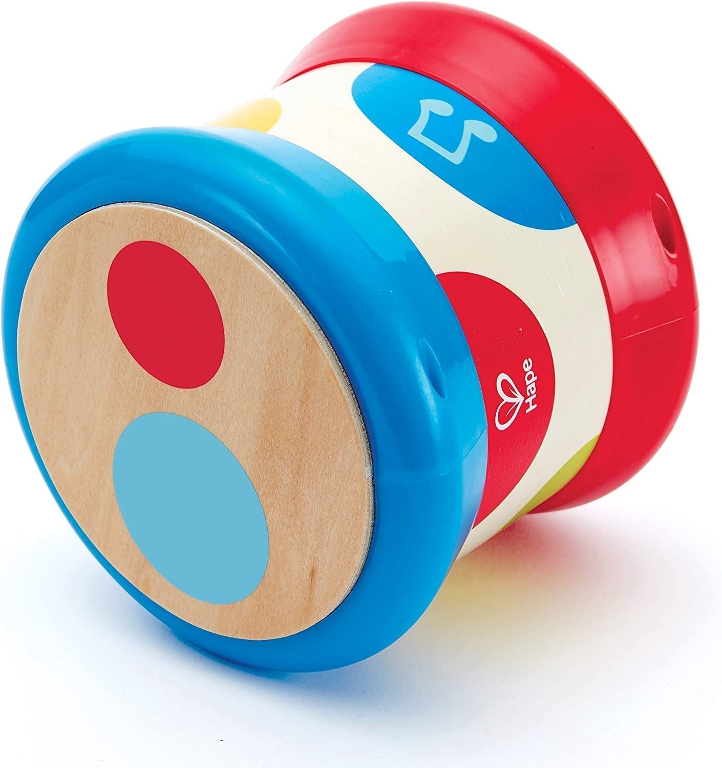 Hape Baby Drum | Rullande musikleksak för små att lära sig rytm och olika ljud, batteridriven, från 6 månader Baby Toys Naty Shop