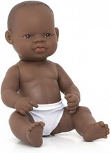 Miniland Babydocka, afrikansk pojke, 32 cm, anatomiskt korrekt