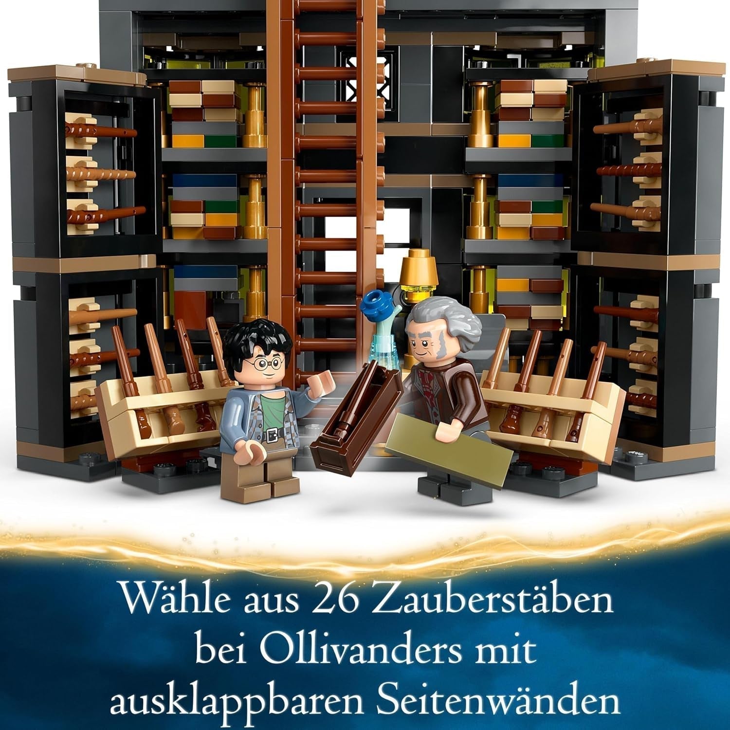 LEGO Harry Potter Ollivanders & Madam Malkins kostymer, Lands Of Diagon Alley, Lekset för barn, Trollkarlsleksaker, Fantasypresenter för tjejer, pojkar och fans från 8 år 76439 Byggset Besuche den LEGO-Store