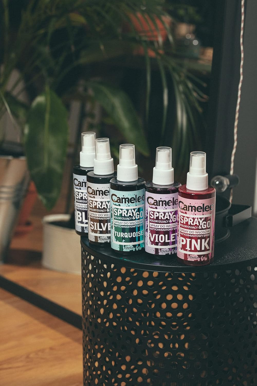 Cameleo - Spray & Go - hårfärgningsspray - lila - för blont, platinablont och grått hår - spraya helt enkelt och gå - semipermanent - omedelbart resultat - karnevalshårfärgningsspray - 150 ml Hårfärgning Naty Shop