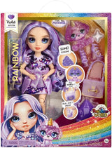 Rainbow High Fashion Docka med Slime och Pet - Lila - 28 cm Glitter Doll med Glitter Slime, Magic Pet och modeaccessoarer - Leksak för barn - Perfekt för 4-12 år